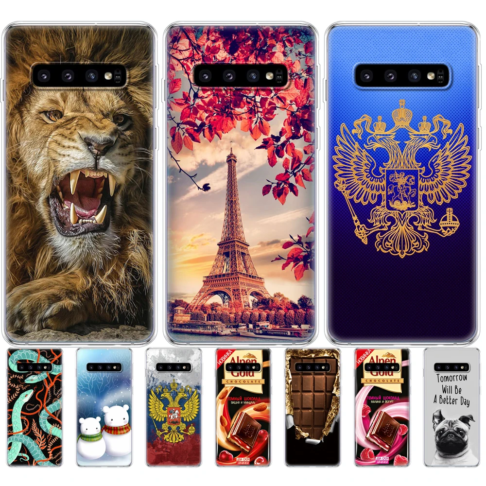 Чехол для Samsung Galaxy S10 чехол S10Plus силиконовый мягкий из ТПУ телефона E Plus G975F S 10