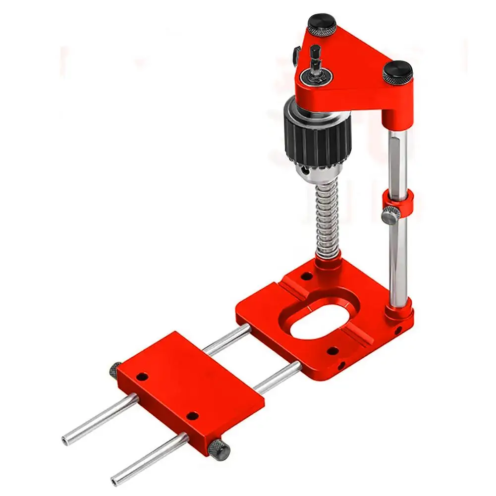

Woodworking Drill Locator Drill Guide Dowel Jig Convenient Labor Saving Alloy Steel Woodworking Drilling Template Guide Tool