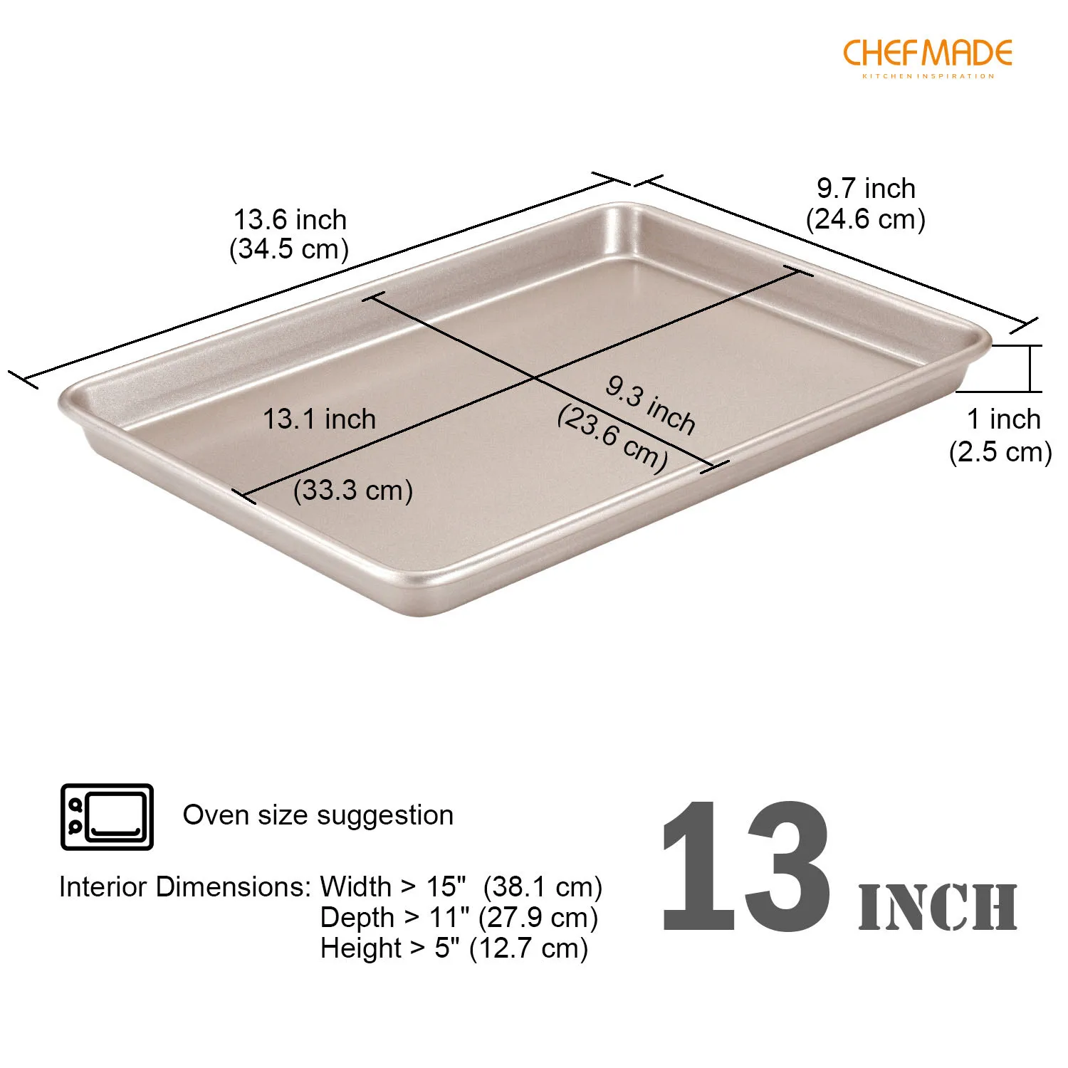 Форма для выпечки CHEFMADE 15 дюймов антипригарная форма тортов хлеба печенья