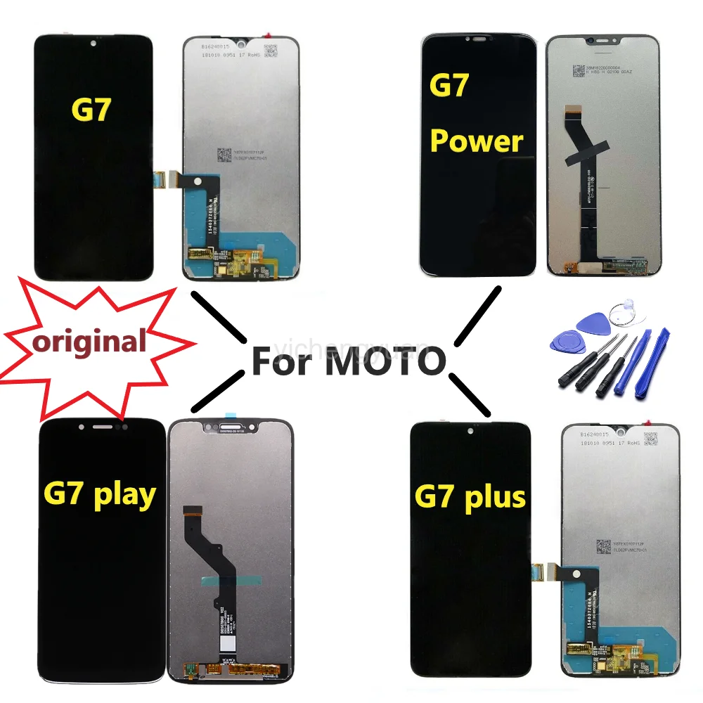 Оригинальный ЖК-дисплей для G7 Play Motorola Moto Power дисплей XT1955 Plus сенсорный экран