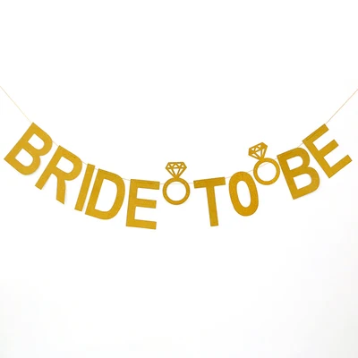 Розовое золото буквы "Bride to be" Фольга шар Свадебные украшения Baby Shower Святого Валентина вечерние невесты Алфавит Balaos Декор поставки - Цвет: 1pcs