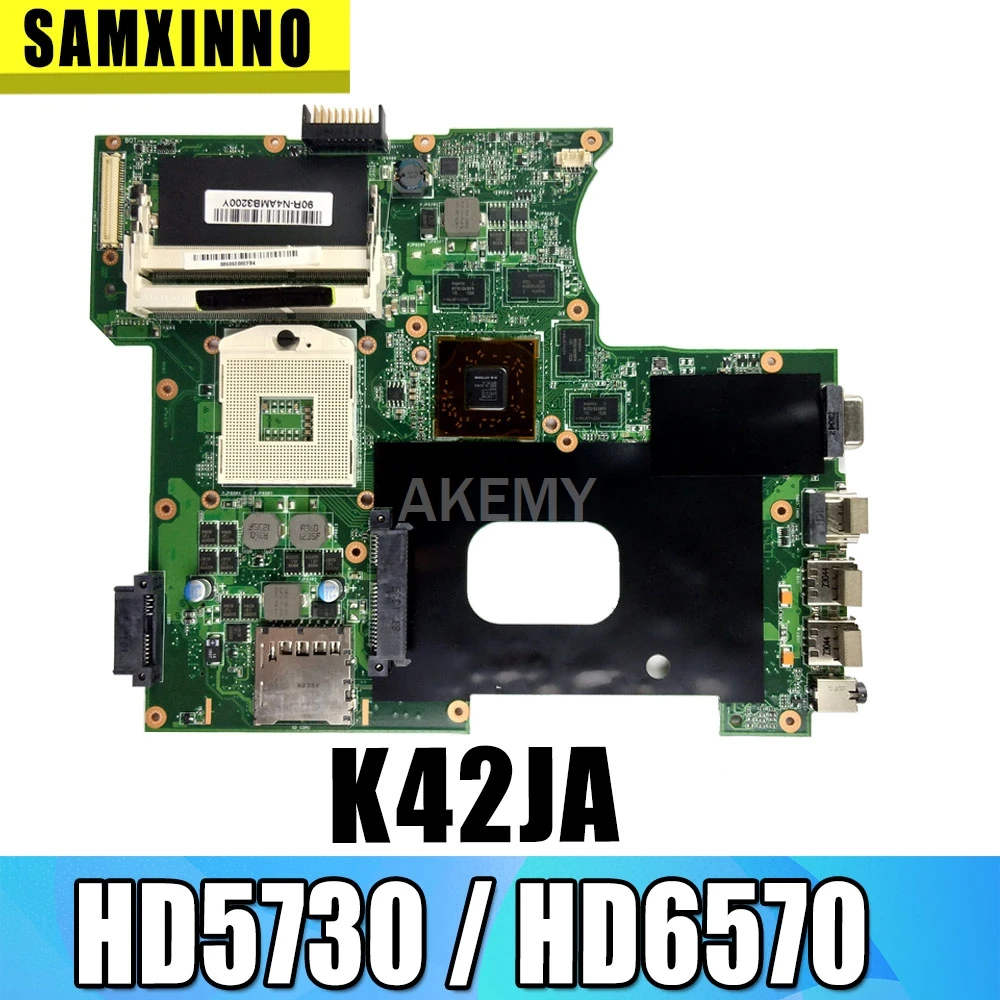 

K42JA REV:2.0 For Asus K42J K42JA A40J X42J A42JLaptop Motherboard Main Board Card Tested Well HD5730 / HD6570