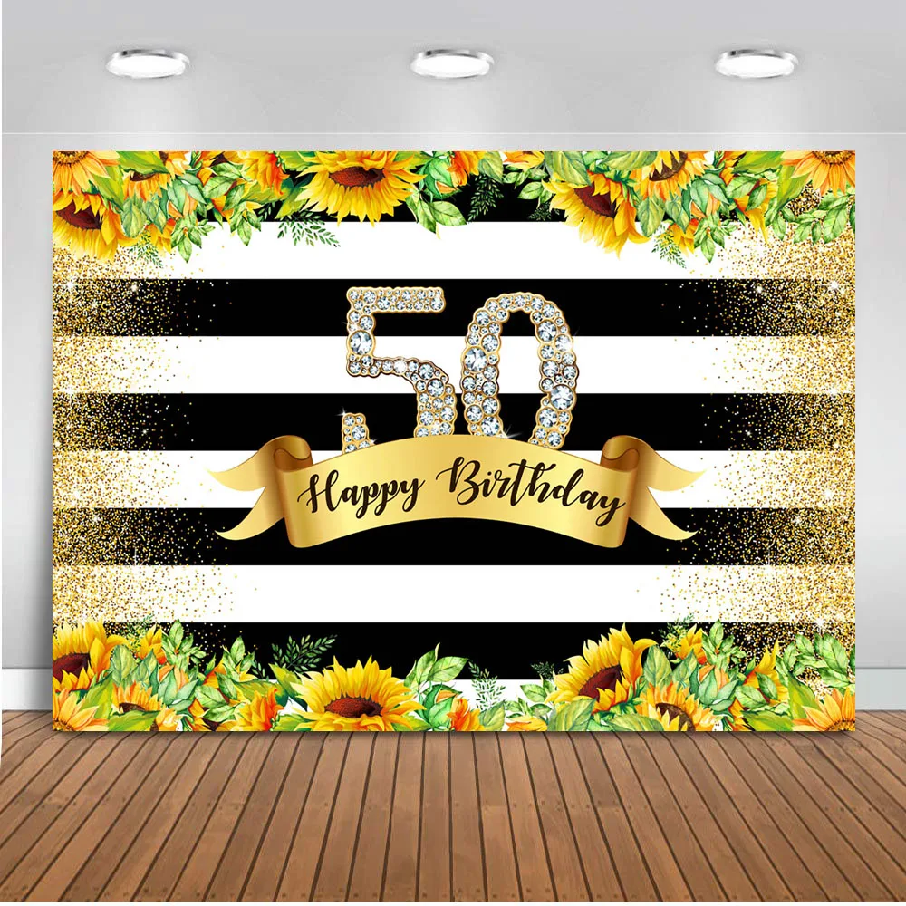 50 й фон с подсолнухом для фотосъемки белый и черный в полоску фотостудии днем