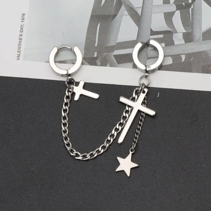 

Серьги-кольца в стиле хип-хоп, 1 шт.