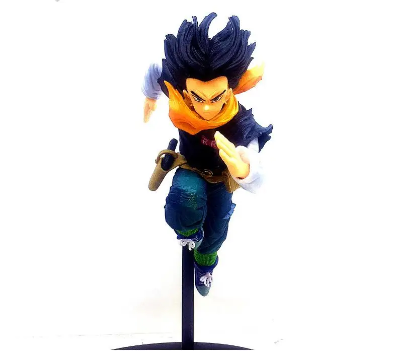 opp bag 17 см Dragon Ball Z Android 17 Running Ver. Экшн-фигурка Драконий жемчуг зет Goku Lazuli PVC Fighter коллекция моделей - Цвет: opp bag