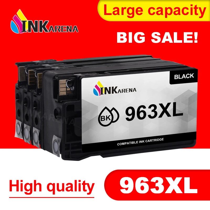 Замена чернильного картриджа INKARENA 963XL для принтера HP 963 OfficeJet Pro 9010 9012 9013 9014 9015 9016 9018