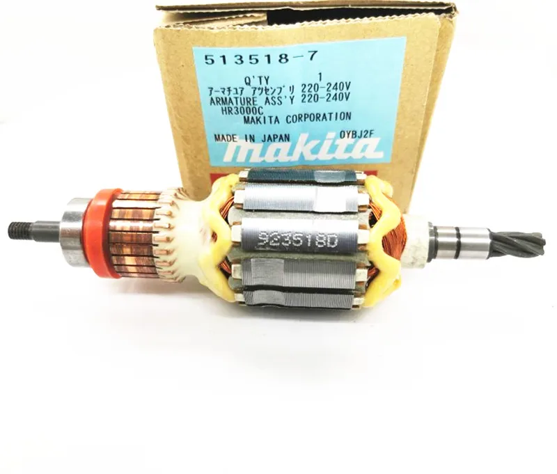 

220-240V MAKITA 513518-7 ROTOR Armature for HR3000C