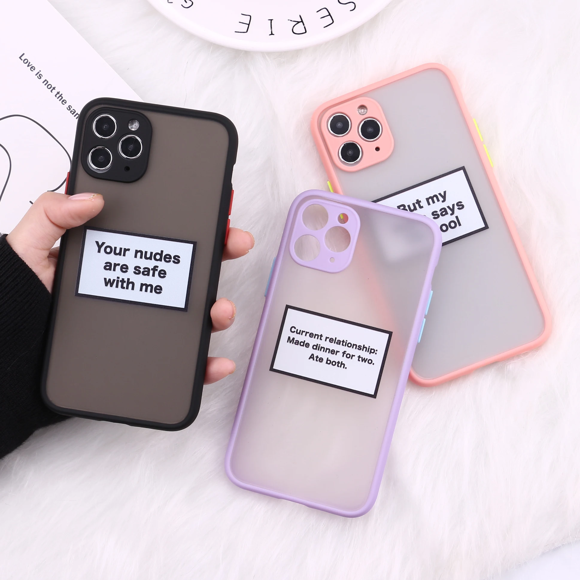 Смешные Слова лозунг камеры защита для мобильного телефона чехлы iPhone 11 Pro Max XR XS X 8
