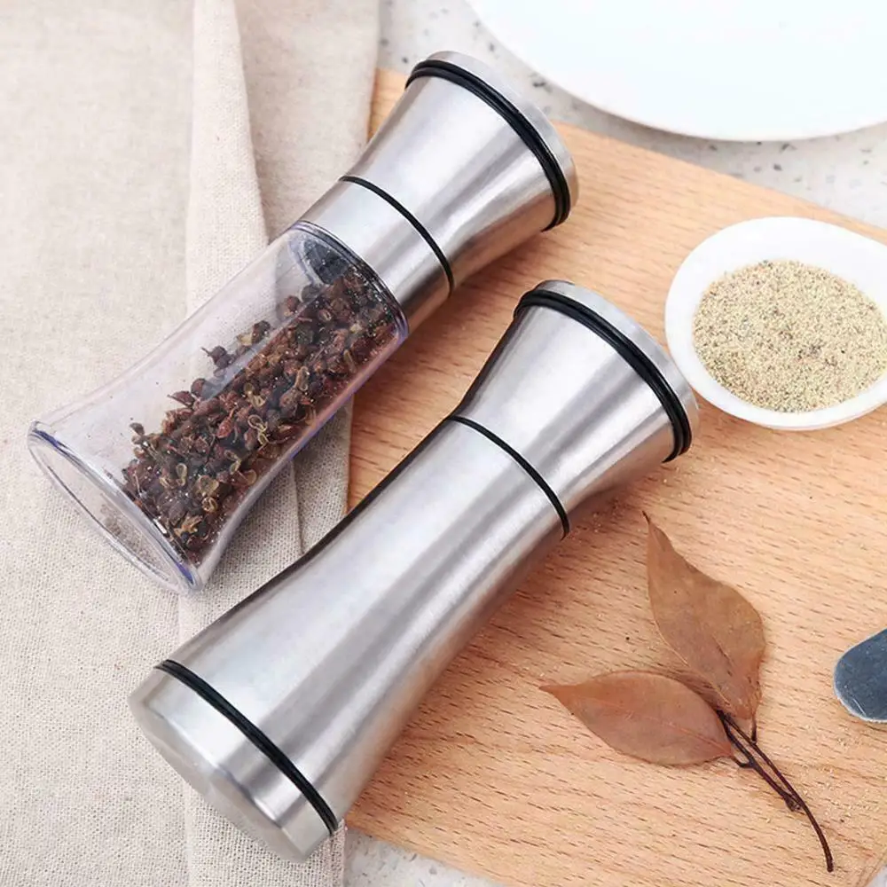 

Stainless Steel Manual Salt Pepper Mill Spice Grinder Muller Kitchen Tools pepper Mill with Adjustable Ceramic Grinder