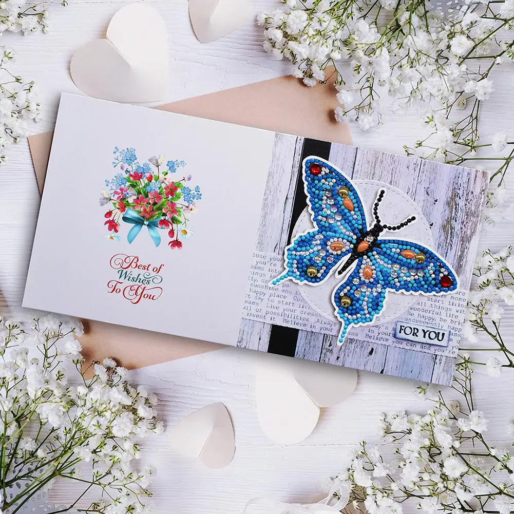 1/6/8/12 шт. 5D Сделай Сам мозаика поздравительная открытка Набор для рождества дня