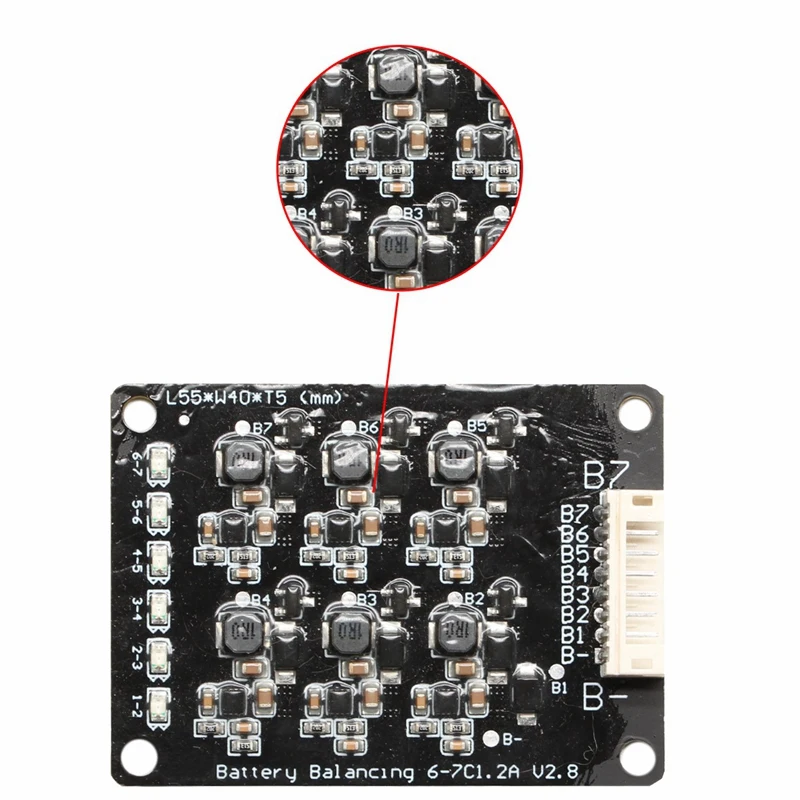 3S 7 Li Ion Lipo Lifepo4 LFP Battery Active Equalizer Balancer BMS 1.2A Balance Energy Transfer Board|Аксессуары для батарей| |
