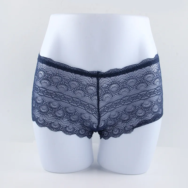 Intimates Soft Underwear Women Large Size Safety Shorts Hollow Transparent Lace Panties Seamless Fashion Sexy See Through Briefs | Женская