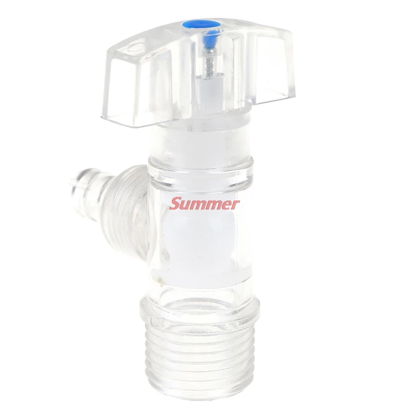 

1pcs New Practical Transparent Plastic Faucet 4-Divided Triangle Valve Pagoda Head Water Tap