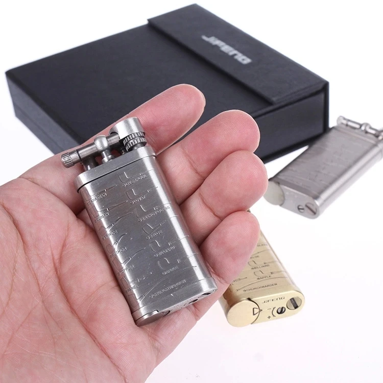 Ретро медная Мужская зажигалка винтажные зажигалки для курения табак трава