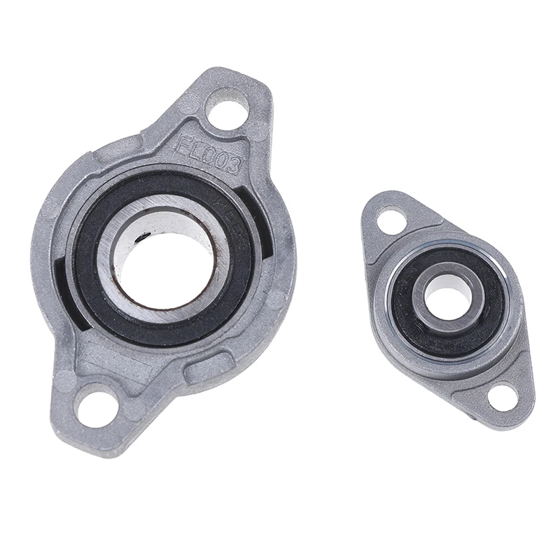 

1/2PCS KFL003 KFL08 Pillow Block Bearing 17/ 8mm Bore Diameter Zinc Alloy Rhombic Flange Bearing