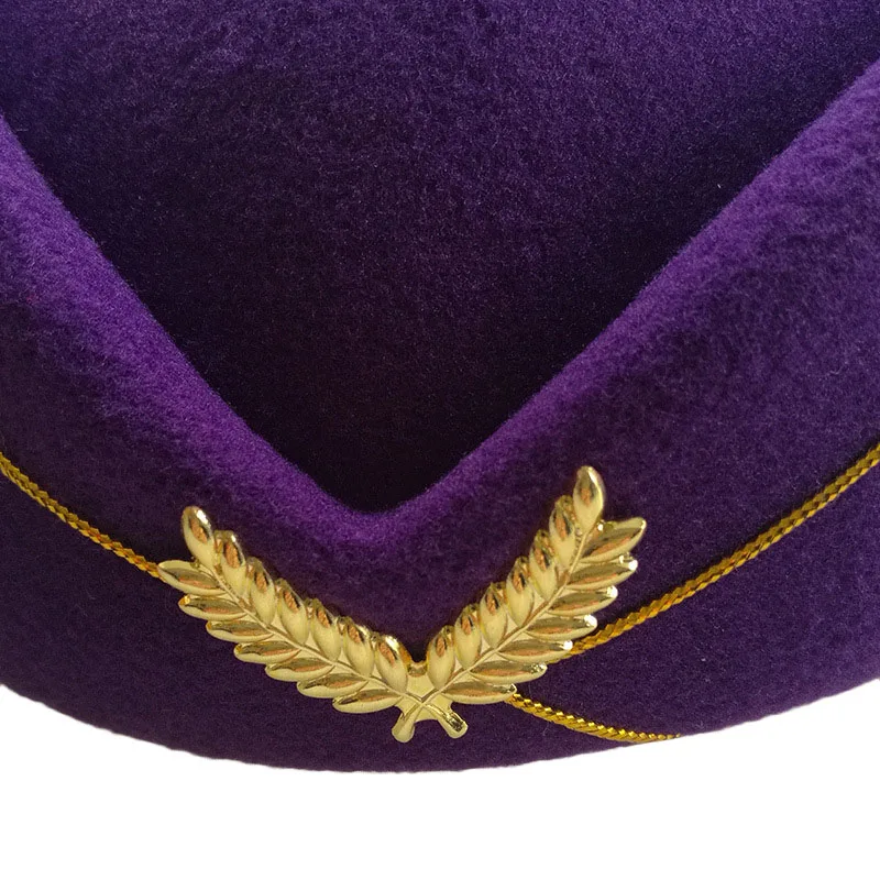 Осень Зима авиакомпания шапочка стюардессы Имитация шерстяная Униформа самолет