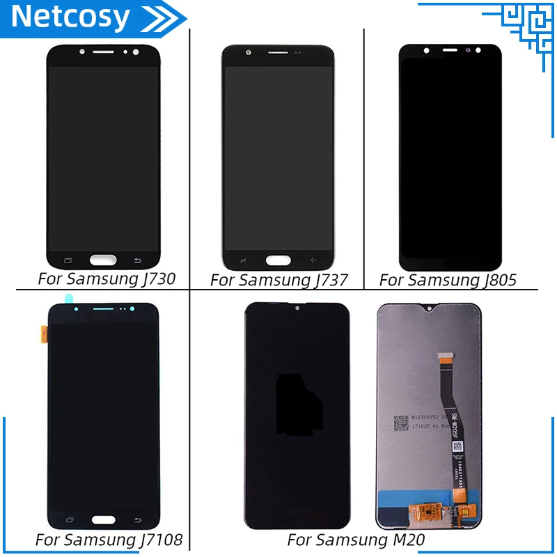 ЖК дисплей и сенсорный экран с цифровым преобразователем в сборе для Samsung Galaxy J730