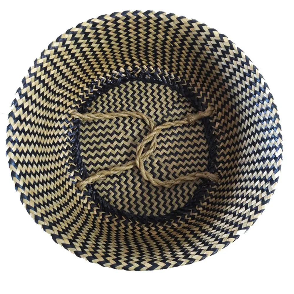 Домашняя плетеная корзина для цветов складная хранения #25 | Дом и сад