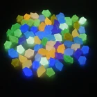 Красочный Световой камни светятся в темноте декоративный аквариум украшение горшечного декор из растений для сада Путь Двор на открытом воздухе украшения