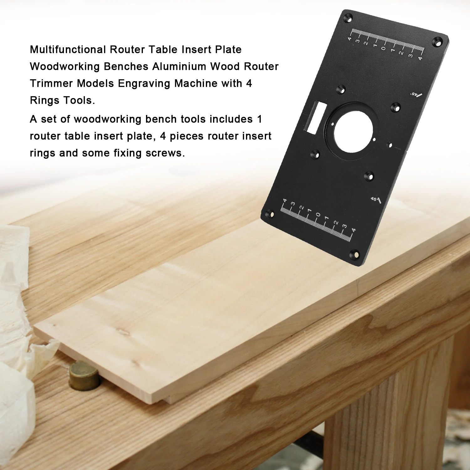 Фрезерный стол вставная пластина деревообрабатывающие скамейки алюминий дерево