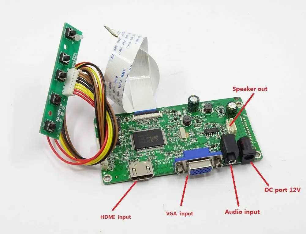 

Yqwsyxl kit for NV156FHM-N31 HDMI + VGA LCD LED LVDS EDP Controller Board Driver