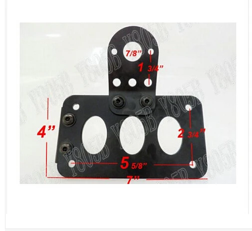 Кронштейн для номерного знака с хромированным боковым креплением Suzuki 8. 0 C90 M109R C109