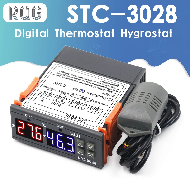 Фото Цифровой термостат STC 3008 устройство для контроля температуры и влажности