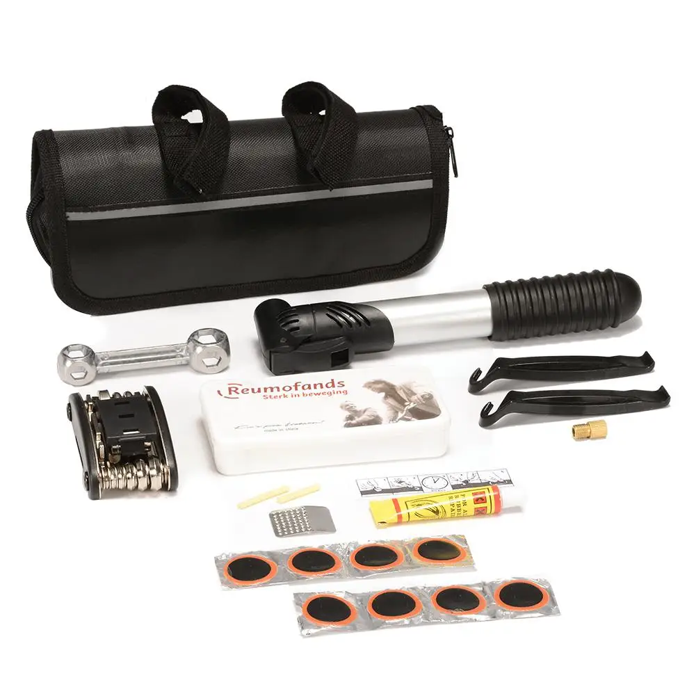 

Yiwa Bicycle Repair Tool Kit Multifunctional Bike Fix Foldable Wrench Set & Complete Set of Tire Mini Manual Pump