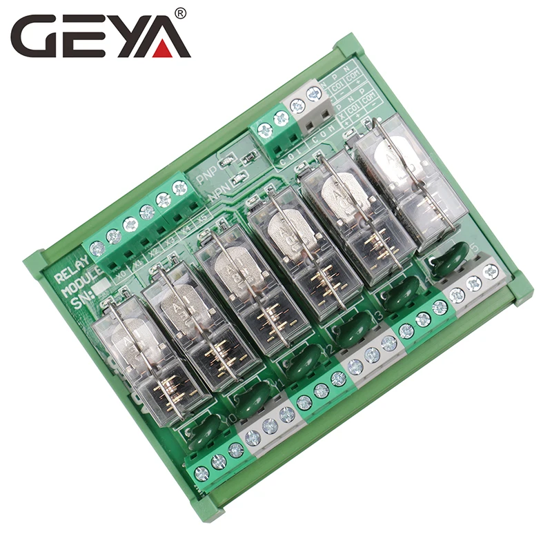 GEYA NG2R 6 каналов Omron Реле модуль 5 В 12 24 постоянного тока 230V релейная плата PLC