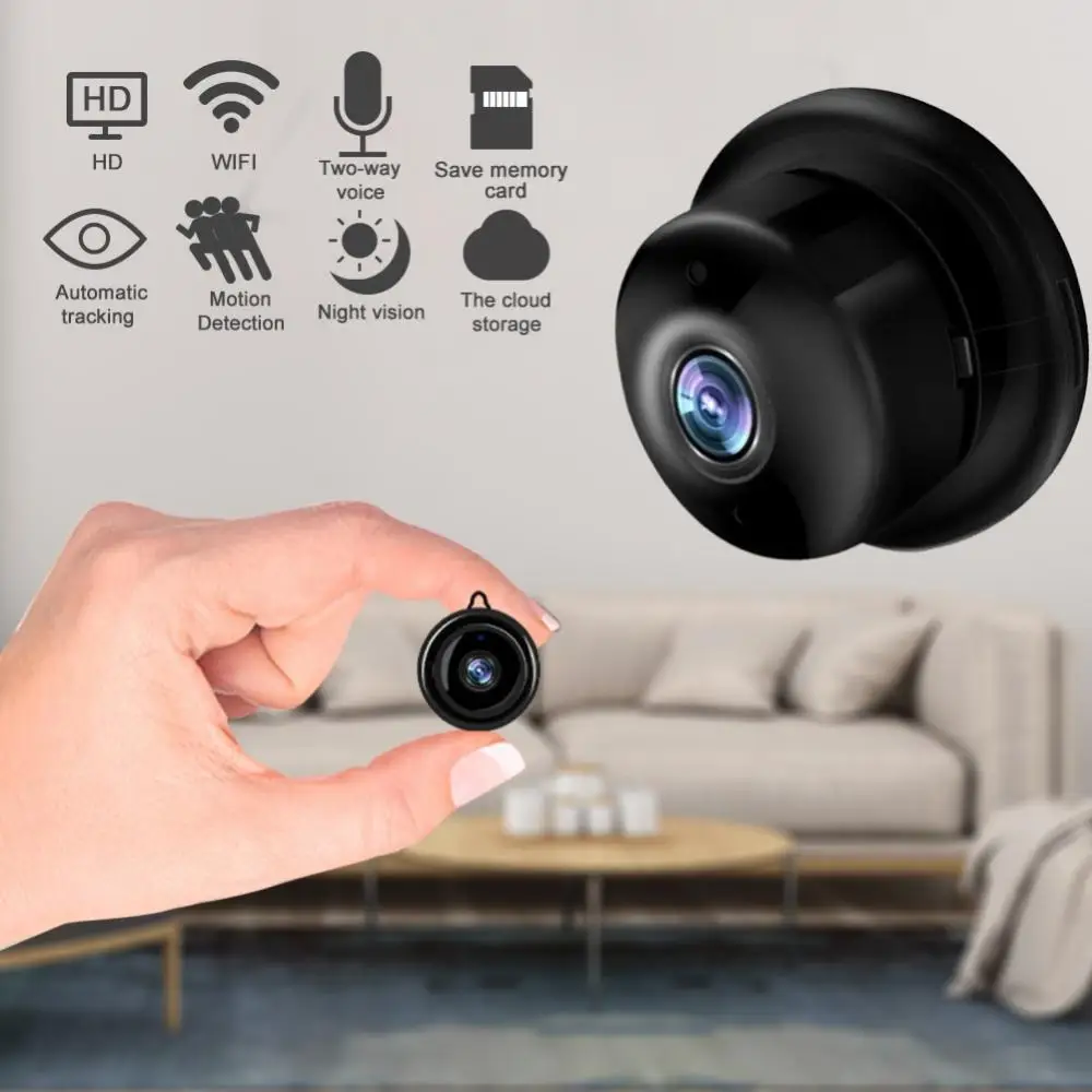 

1080P Беспроводная мини Wi-Fi ИК-камера ночного видения, видеорегистратор, радионяня, IP-камера