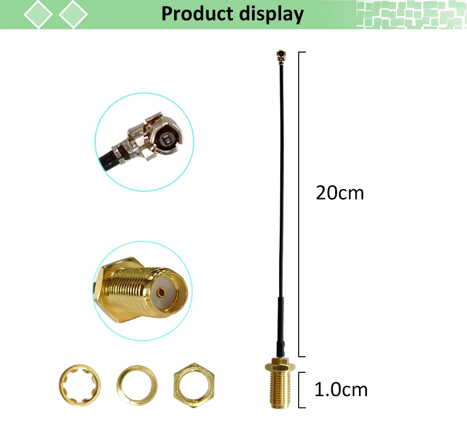 Антенна 2,4 Ghz wifi 2~ 3dbi SMA male 2,4G antena wi fi antenne Zigbee небольшого размера антенна+ PCI U. FL IPX to RP-SMA кабель-косичка