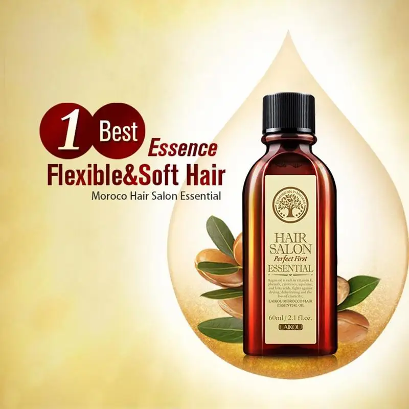 60ml hair Care Treatment Oil Argan Essential Hair For Repairing Dry Damage Growth Keratin Free Clean Curly |