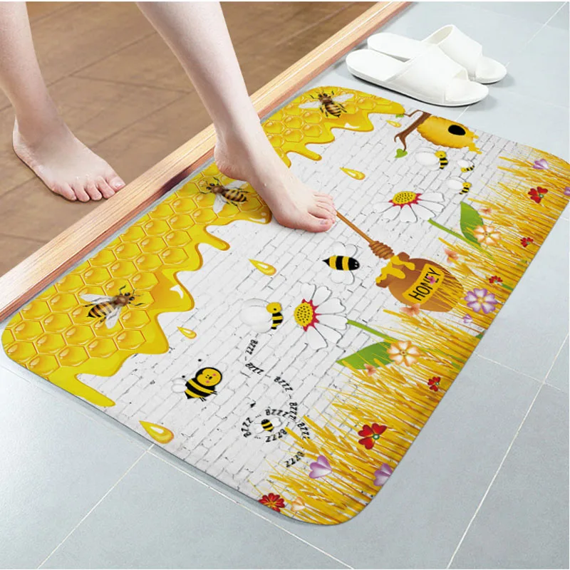 Нескользящий коврик для ванной OIMG ковер комнаты скандинавский фланелевый желтый