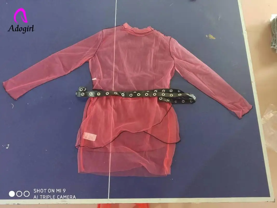 Сетчатый костюм женский 2018 Летняя Сексуальная перспективная одежда