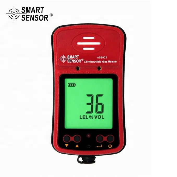 

Smart Sensor AS8902 Combustible Gas Detector Flammable Natural Methane Gas Leak Location Determine Analyzer Tester