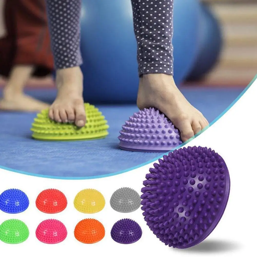 

Foot Massage Ball Yoga Ball Fitness Semicircle Ball Use Children Ball Sensory Relieve Training Therapeutic Fasciitis Planta V9P1