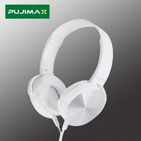 pujimax game headphone with mic audio stereo noise cancelling over ear wired 3 5mm plug headset for pc phone tablet laptop music