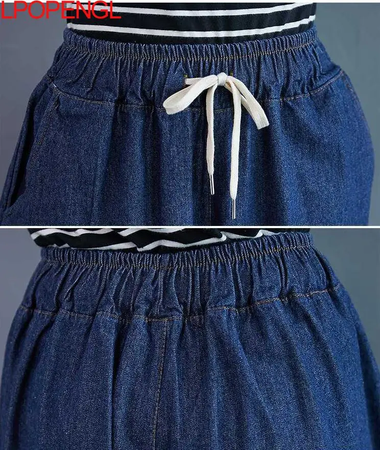 

Spring Plus Size Women's Jeans Pants 2021 Retro Female Wide-leg denim Loose Jeans Women's Trousers Oversized New trousers