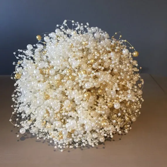 5 м DIY свадебные украшения из искусственного жемчуга бусины цепочка для стола