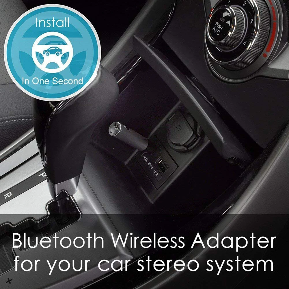 Автомобильный мини Bluetooth приемник беспроводной вспомогательный адаптер громкой