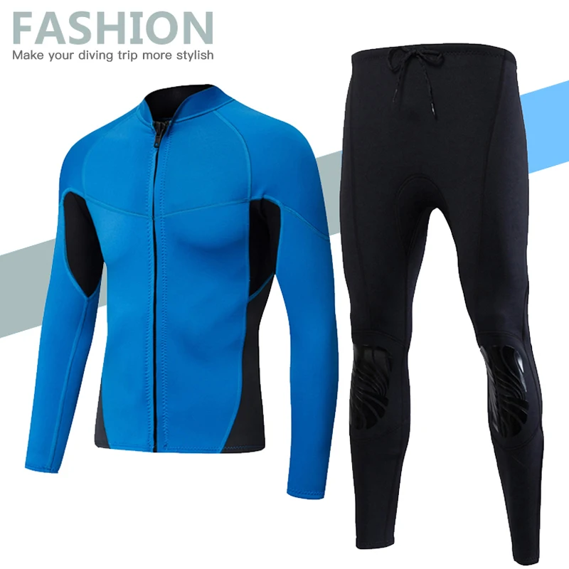 New men's 3mm diving wetsuit Neoprene jackets pants long sleeve diving suit Equipme Scuba Jump Surfing Snorkeling Wetsuits