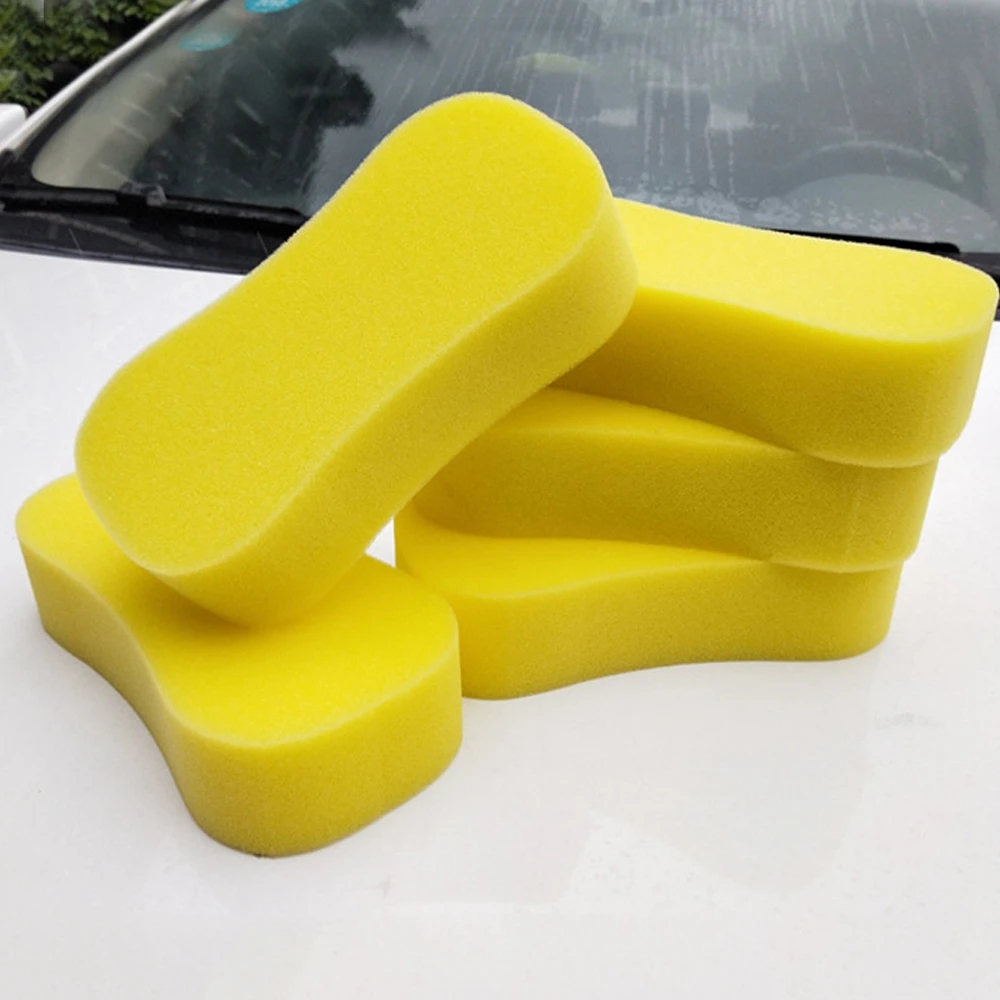 

1/3/5pcs Car Washing Sponge Non-Scratch Portable 8 Shape Foam Pad Auto Window Glass Cleaning Wax Tool for Bird Droppings Gum