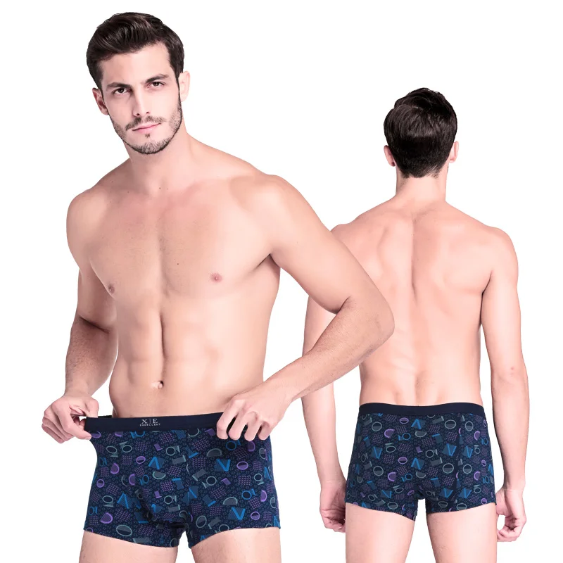 Трусы боксеры мужские из модала нижнее белье дышащие хлопковые шорты 5
