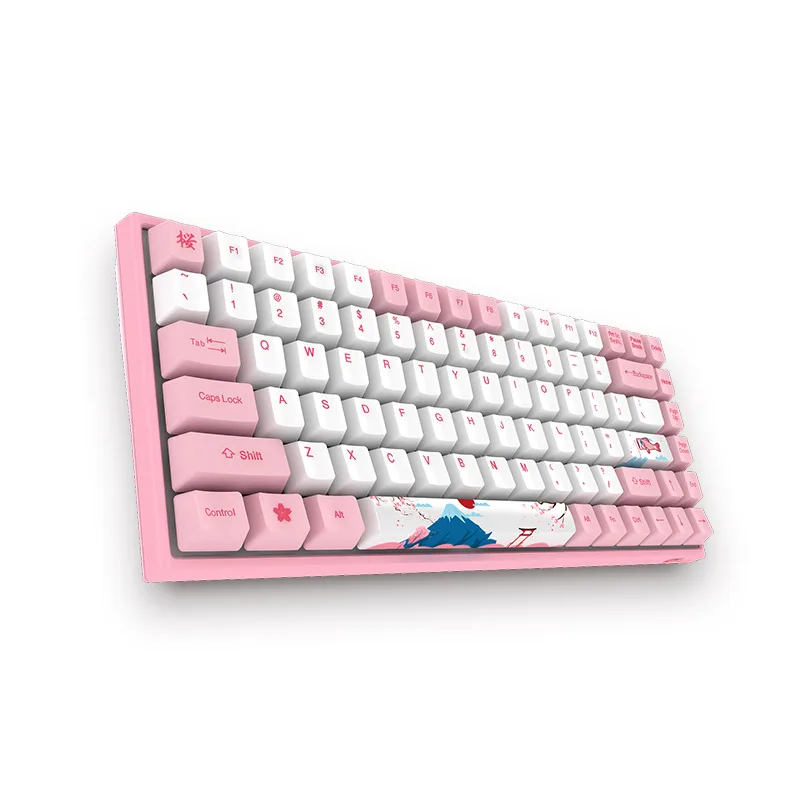 Akko 3084 USB Проводной Двойной режим 84 клавиши клавиатуры World Tour Токио Механическая игровая клавиатура для ПК, ноутбука, компьютера