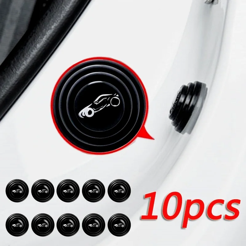 

10pcs Car Door Anti-collision Silicone Pad Anti-shock Closing Door Stickers Soundproof Buffer Gasket Auto Accessories
