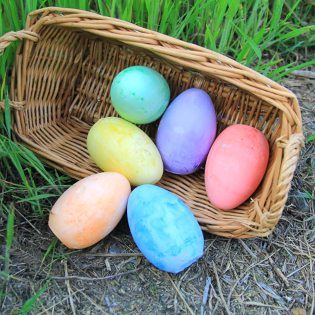 6 шт. картина для черных досок без пыли граффити цветной мел на тротуаре уличный