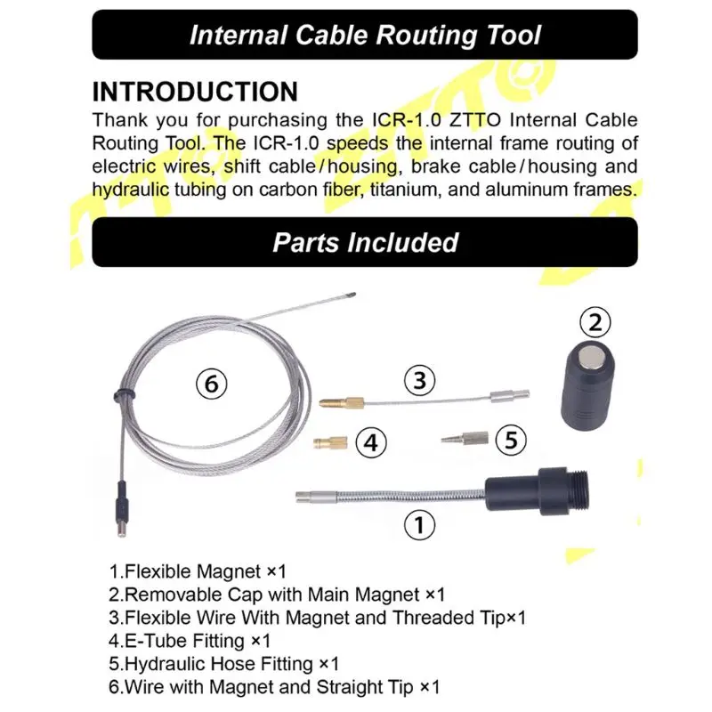 

Internal Cable Routing Tool For Bicycle Frame Shift Hydraulic Wire Shifter