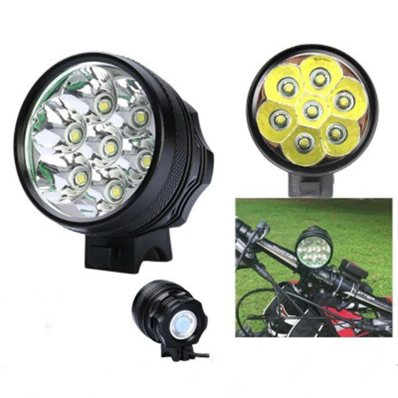 

New 5x Cree XM-L T6 Bicycle Light Waterproof Mountain Bike Front Light LED Head Lamp HeadLight 6000 Lumens 3 Mode