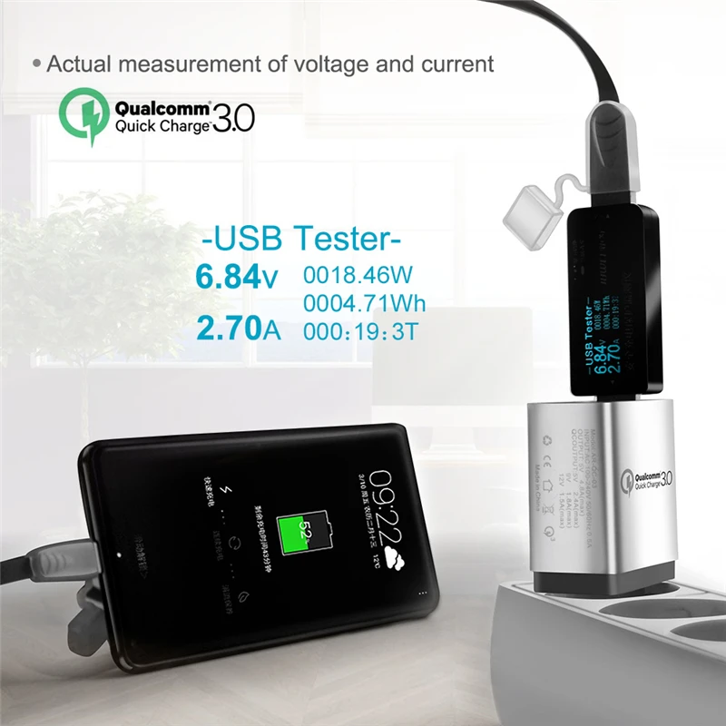 Мощное зарядное устройство с 3 Usb-портами QC 0 настенный адаптер для быстрой