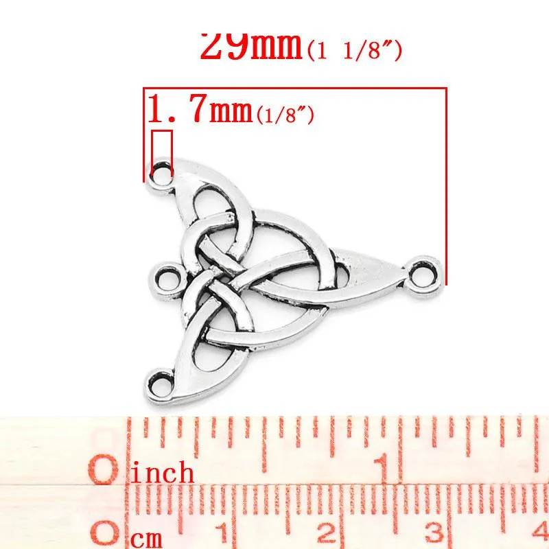 Разъемы из цинкового металлического сплава фурнитура узел серебряный цвет 29 мм (1